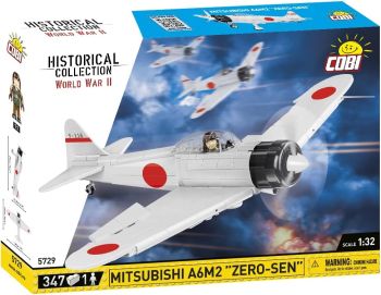 COB5729 - Avion militaire MITSUBISHI A6M2 ZERO-SEN - 347 Pièces