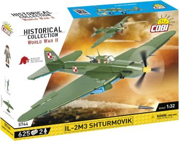 COB5744 - Avion militaire ILYUSHIN II 02 SHTURMOVIK MWP – 625 Pièces