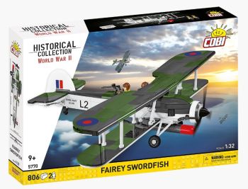 COB5770 - Avion militaire FAIREY Swordfish - 806 pièces