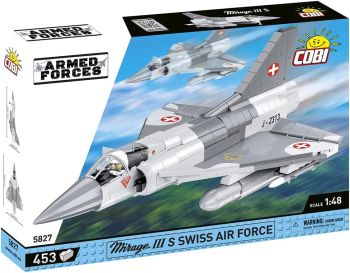 COB5827 - Avion militaire MIRAGE IIIRS SWISS - 453 Pièces