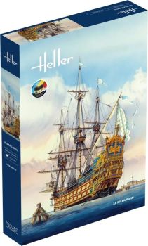 HEL58899 - Kit de démarrage à assembler avec peinture - Navire Soleil Royal
