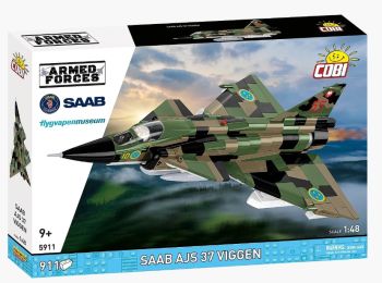 COB5911 - Avion de chasse SAAB AJS 37 Viggen - 911 pièces