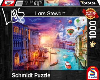 Puzzle 1000 Pièces Venise de jour et nuit