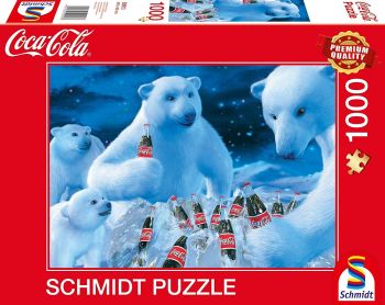 SCM59913 - Puzzle 1000 Pièces Ours Polaire COCA COLA