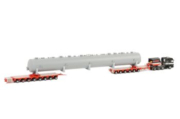 WSI10223 - MERCEDES Actros 8x4 SCHEUERLE Avec module trailer 6 Essieux et remorque 8 Essieux