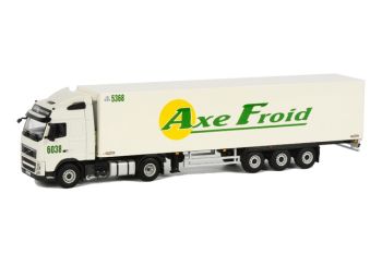 WSI9606 - VOLVO FH12 Globetrotter 4x2 Avec semi frigo THERMOKING 3 Essieux AXE FROID