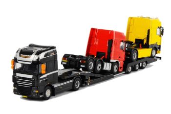 WSI9622 - DAF XF 105 SSC 4x2  Avec remorque porte camion et 1 DAF 95 XF SSC 4x2 + 1 DAF 95 SSC 4x2