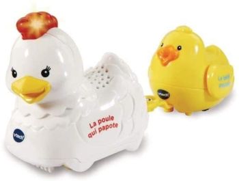 VTC509605 - Tut Tut animo -Cocotte la poule qui papote et Picotin bébé poussin
