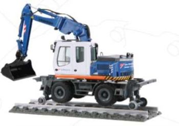 NZG803/04 - Pelle LIEBHERR A 900 C ZW Litronic  sur rail.VAN ROON