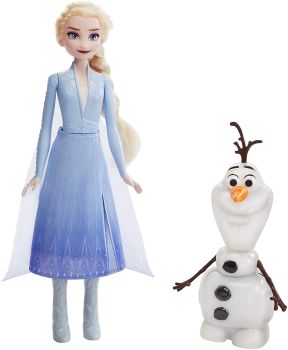 HASE5508 - Poupée La Reine des Neiges 2 – Elsa et Olaf Interactif
