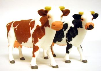 SIK2490 - Lot de vaches,1 marron et 1 noire