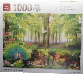 KING55980 - Puzzle 1000 Pièces Rêve de forêt