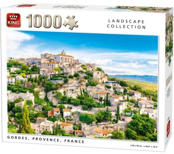 KING55981 - Puzzle 1000 Pièces Gordes Provence en France