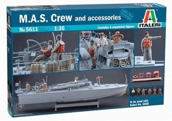 ITA5611 - Bateau M.A.S. Crew avec accessoire Équipage de Bateau PT