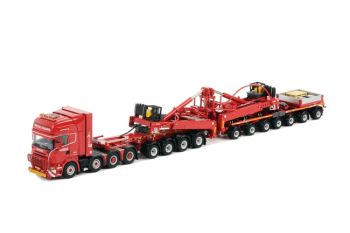 WSI3390469 - SCANIA R Topline 8x4 avec dolly 4 Essieux et remorque 7 Essieux pour transport éolienne