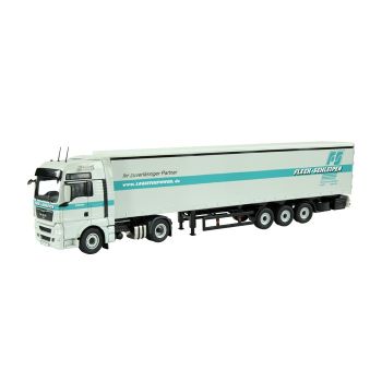 NZG848/02 - MAN TGX 4x2 Avec semi remorque 3 Essieux FLECK-SCHLEIPEN