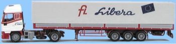 AWM5931.01 - IVECO Eurostar 4x2 Avec Remorque bachée 3 Essieux "FL LIBERA" Ech:1/87