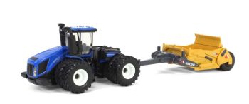 ERT61009 - NEW HOLLAND T9.700 avec Scraper ASHLAND 2811E sous blister