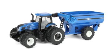 ERT61032 - NEW HOLLAND T8.385 à remorque à grains J&M