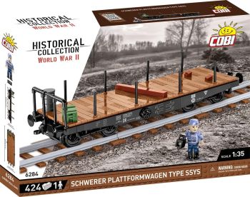 COB6284 - Wagon Plate-forme  Allemande Type SSYS – 424 Pièces