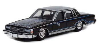 GREEN63010-D - CHEVROLET Caprice noire 1987 de la série CALIFORNIA LOWRIDERS sous blister
