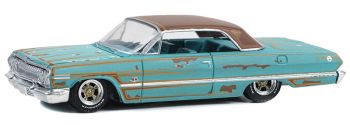 GREEN63040-B - CHEVROLET Impala 1963 patiné de la série CALIFORNIA LOWRIDERS sous blister