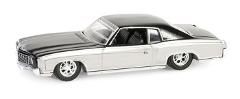 GREEN63060-F - CHEVROLET Monte Carlo 1972 gris de la série CALIFORNIA LOWRIDERS sous blister