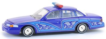 GREEN63080-F - FORD Crown Victoria 1992 bleu de la série CALIFORNIA LOWRIDERS sous blister