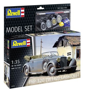 REV63354 - MODEL SET - Cabriolet Type 320 à assembler avec peinture