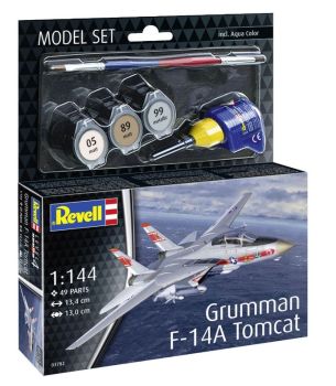 REV63782 - MODEL SET - Avion de combat GRUMMAN F-14A Tomcat à assembler avec peinture