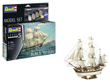 REV65458 - Model Set -  H.M.S. Beagle à assembler avec peinture