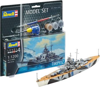 REV65822 - MODEL SET – Bateau TIRPITZ avec peinture à assembler