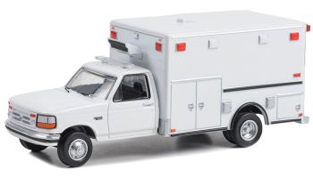 GREEN67061 - FORD F-350 Ambualnce 1992 Blanc sous blister