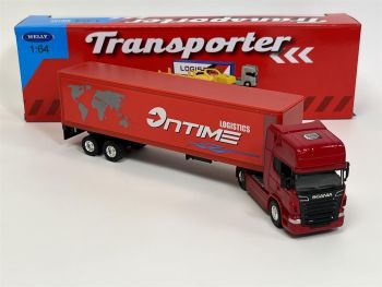 WEL68021 - SCANIA V8 R730 4x2 avec remorque 2 Essieux ONTIME Logistique