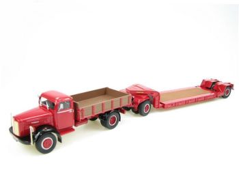 NZG629/01 - SCANIA L60 Avec remorque porte char NOOTEBOOM
