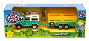 BRI40564 - LAND ROVER avec remorque et berger