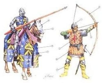 ITA6027 - Chevaliers et Archers anglais à peindre