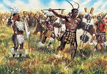 ITA6051 - Guerriers Zulu à peindre