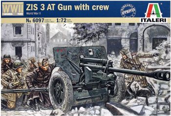 ITA6097 - ZIS 3 AT Gun avec serviteurs à assembler et à peindre