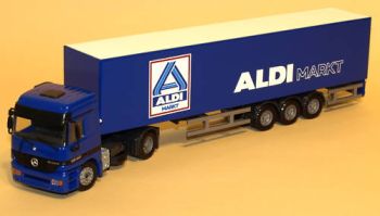 ARCHIVE124 - MERCEDES ACTROS 1840 Avec remorque 3 Essieux ALDI MARCHE