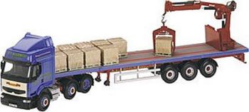 CORCC12109 - RENAULT Avec remorque 3 essieux et grue de déchargement R.T.KEEDWELL LTD