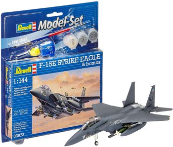 REV63972 - Model set F-15E STRIKE EAGLE & b avec peinture à assembler