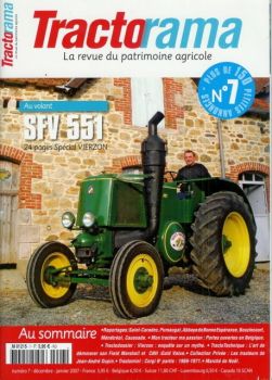 TRA07 - TRACTORAMA n°7 " SFV 551" décembre / janvier 2007