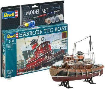 REV65207 - Model set bateau remorqueur portuaire avec peinutre à assembler