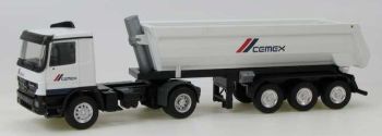 CON40116/03 - MERCEDES Actros 4x2 Avec Remorque 3 Essieux Benne KOGEL "CEMEX"