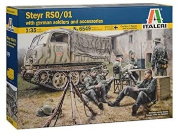 ITA6549 - Véhicule STEYR RSO / 01 avec des soldats allemands à assembler et à peindre