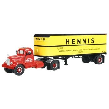 SCT38025 - WHITE WC22 avec Semi Fourgon HENNIS