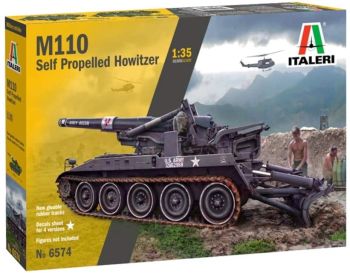 ITA6574 - Char M110A1 Self Propelled Howitzer à assembler et à peindre