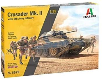 ITA6579 - Crusader Mk.II avce la 8e armée d'infanterie à assembler et à peindre