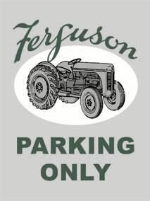 IES10857 - Plaque FERGUSON Parking only 30x40